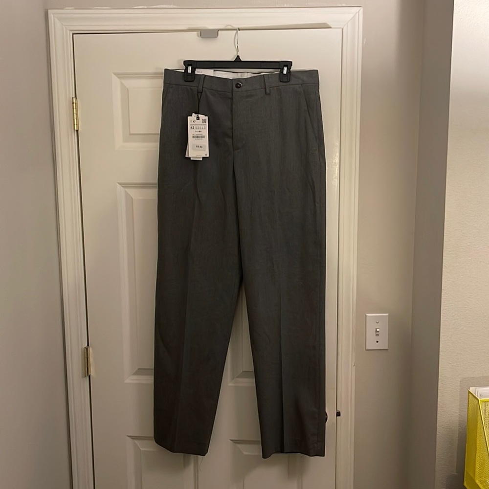 Zara mens wide leg trousers